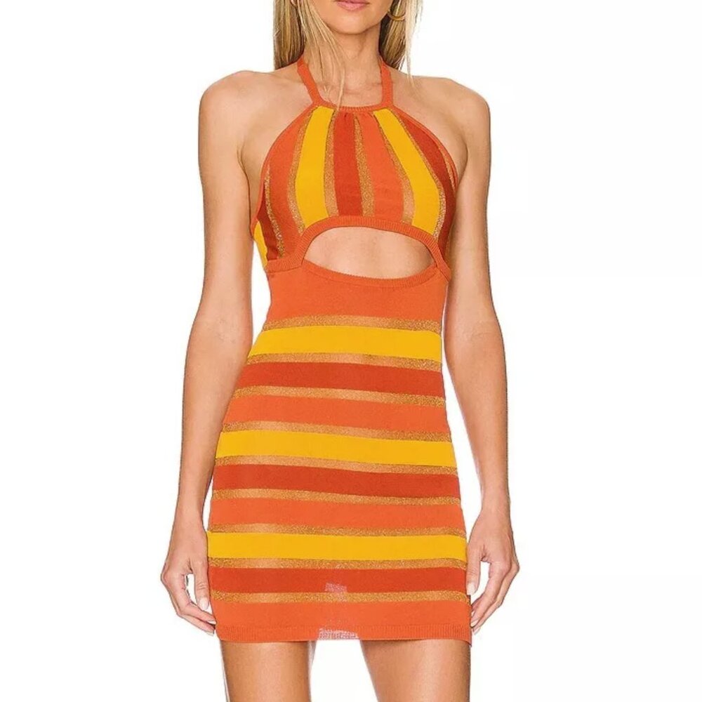 For Love and Lemons Tori Mini Halter Dress